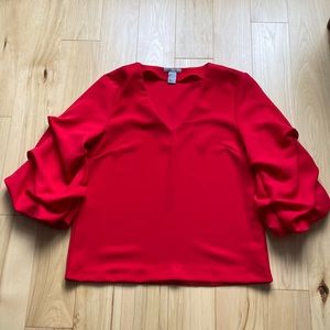 Perfect condition beautiful read blouse by H&M women’s size 4